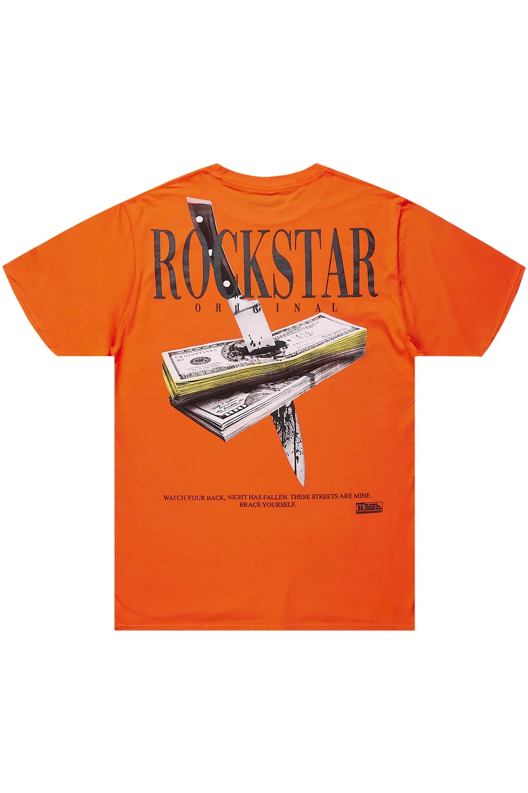Dayte Nite Orange Graphic T-Shirt