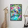 Some Parrots Full DIY 5D Round Drill Diamond Art Kits Large Size 40*60cm Diamond Dots Paintings Picture Arts Craft Diamond Crystal Rhinestones Painting Kits for Adults/Beginners Gift Idea