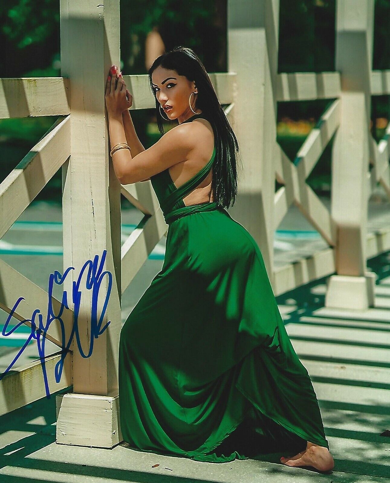 Salina de la Renta Signed 8x10 Photo Poster painting MLW Pro Wrestling Model Picture Autograph 2