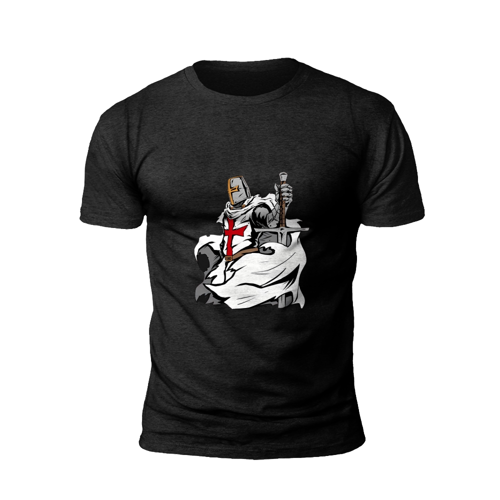Medieval Valor: Knight's Shield and Sword t-shirt