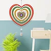 DIY Diamond Painting Double-sided Rotatable Heart Hanging Wind Chime Suncatcher Hanging Kit