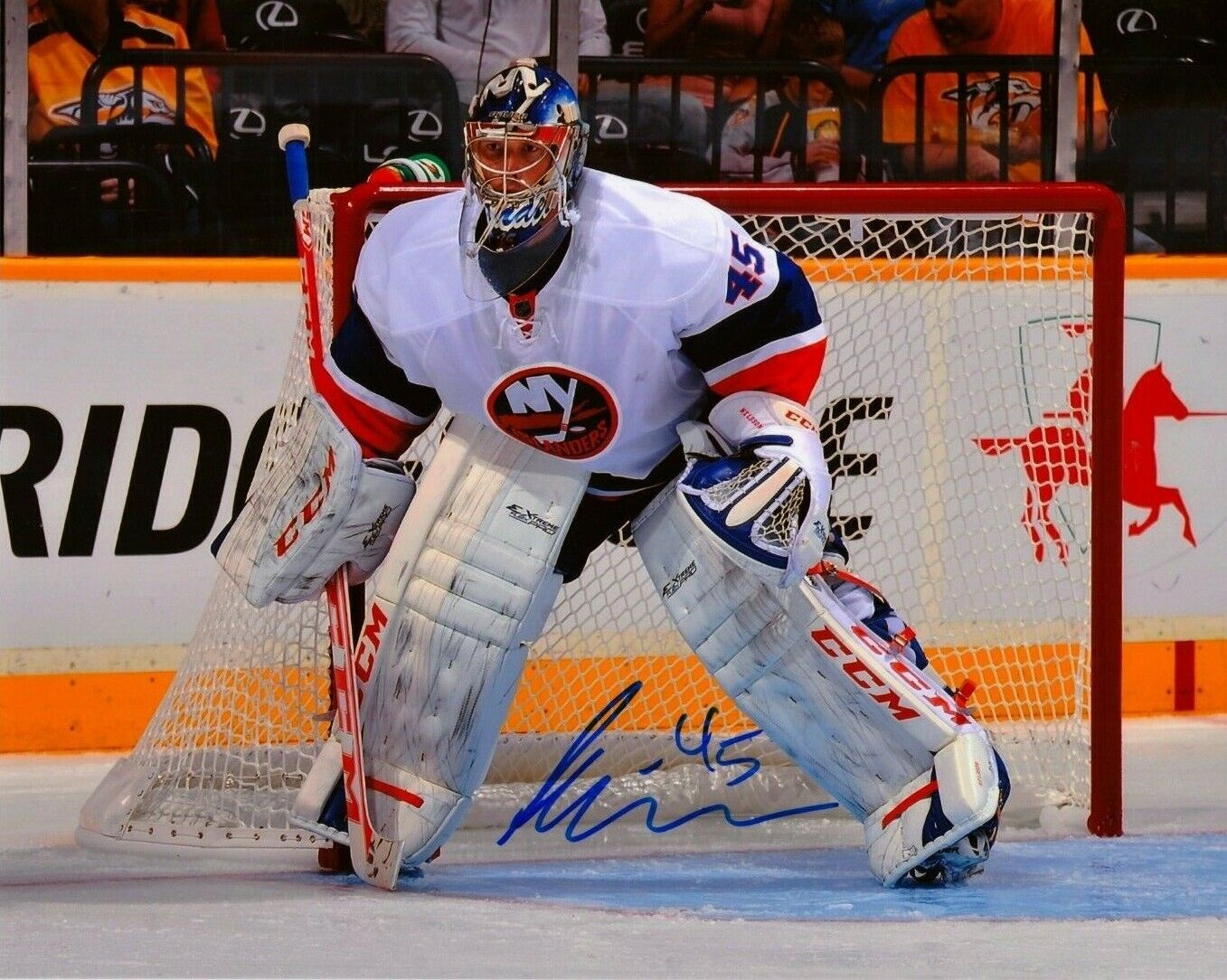 ANDERS NILSSON autographed SIGNED NY NEW YORK ISLANDERS 8x10 Photo Poster painting