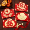 4PCS Stylish CNY Blessings Red Packet Envelope