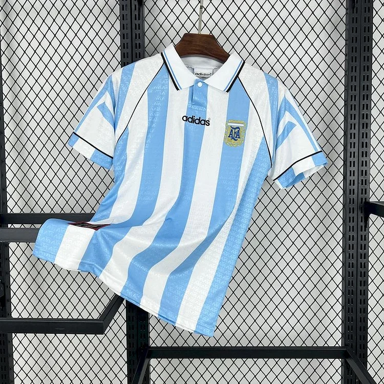 Retro 1996 Argentina home football jersey