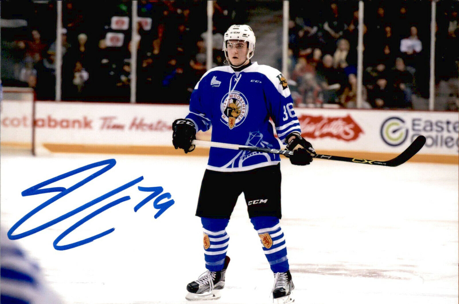 Jocktan Chainey SIGNED 4x6 Photo Poster painting HALIFAX MOOSEHEADS / NEW JERSEY DEVILS