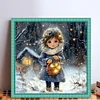 Girl-14CT/18CT Stamped Cross Stitch 50*50cm/19.69*19.69in
