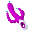 🎁Lan&ccedil;amento de novo produto，[Masturbador El&eacute;trico Vibrat&oacute;rio 3 em 1], Violet Sonata - Vibrador Triplo com Bolas Anais