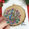 4PCS bricolage DIY en diamants paon avec boucle amovible avec boucle amovible 5d en strass DIY, broches multi-fonctions en forme de diamant en forme sp&eacute;ciale pour cadeau de mariage bricolage