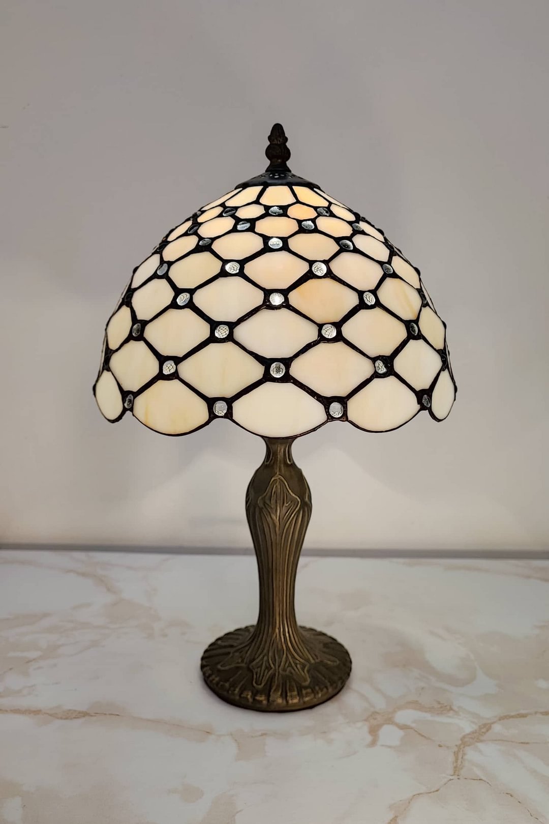 Tiffany Yellow Bedside Lamp, 25 cm