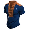 2025 Men's Sports Leisure Tie Neck T-Shirt