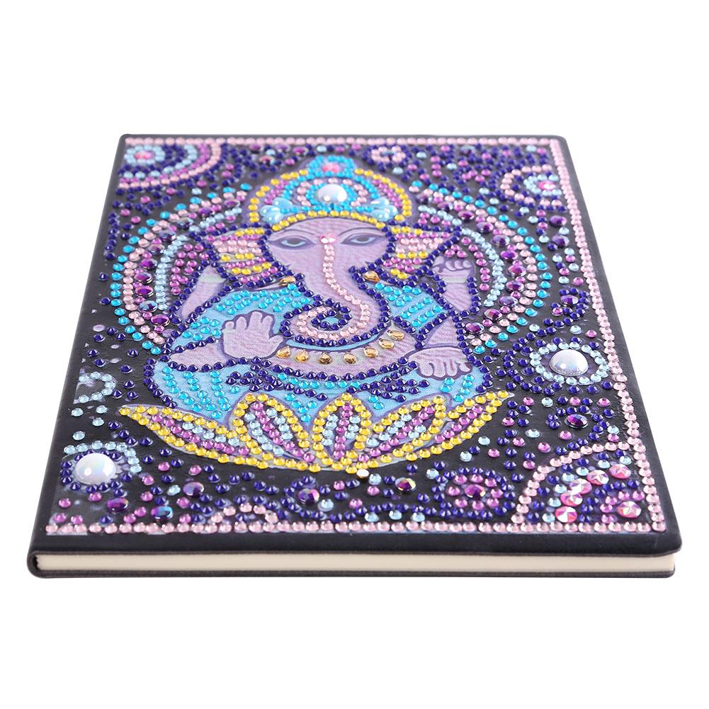 

Elephant Trunk Buddha-DIY Creative Diamond 50 Pages A5 Notebook, 501 Original
