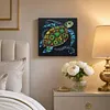 DIY Pre-Framed Turtle Button Art Canvas Kit