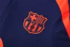 Kids Barcelona 25-26 1/4 Zip Tracksuit Player Version T90- Sapphire Blue Chandal
