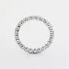 14K White Gold Round Cut Lab Diamond Eternity Ring