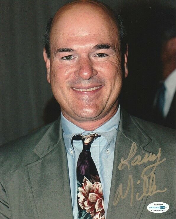 ACTOR COMEDIAN LARRY MILLER SIGNED 8x10 Photo Poster painting! DILBERT 8 SIMPLE RULES ACOA COA