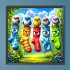 Diamond Painting -DIY Round Drill Colorful Birds(40x40cm)