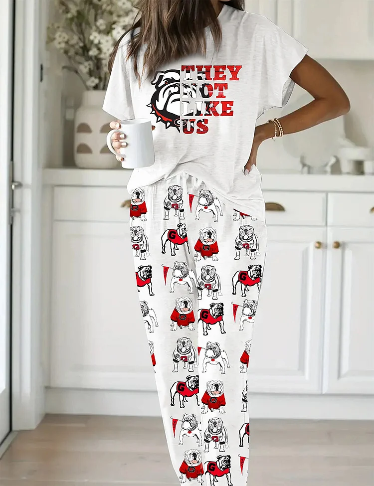 Women's Georgia Football Casual Pajama Set