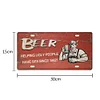 Beer Ad - Car License(6*12Inch) - Bar