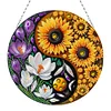 Acryl Yin Yang Diagramm der blühenden Blume - 5d DIY Handwerk Anhänger
