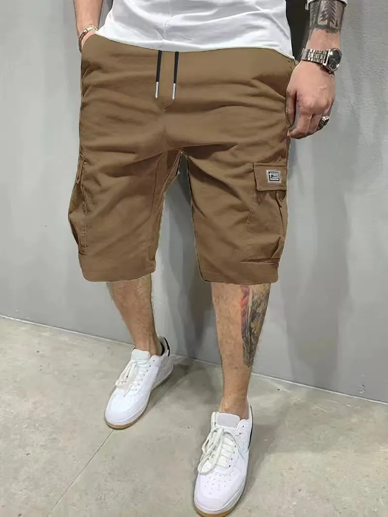 Brown StreetFlex cargo shorts