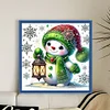 Cute Snowman-18CT Stamped Cross Stitch 30*30cm/11.81*11.81in