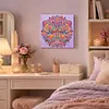 DIY Pre-Framed Mandala Butterfly Button Art Canvas Kit