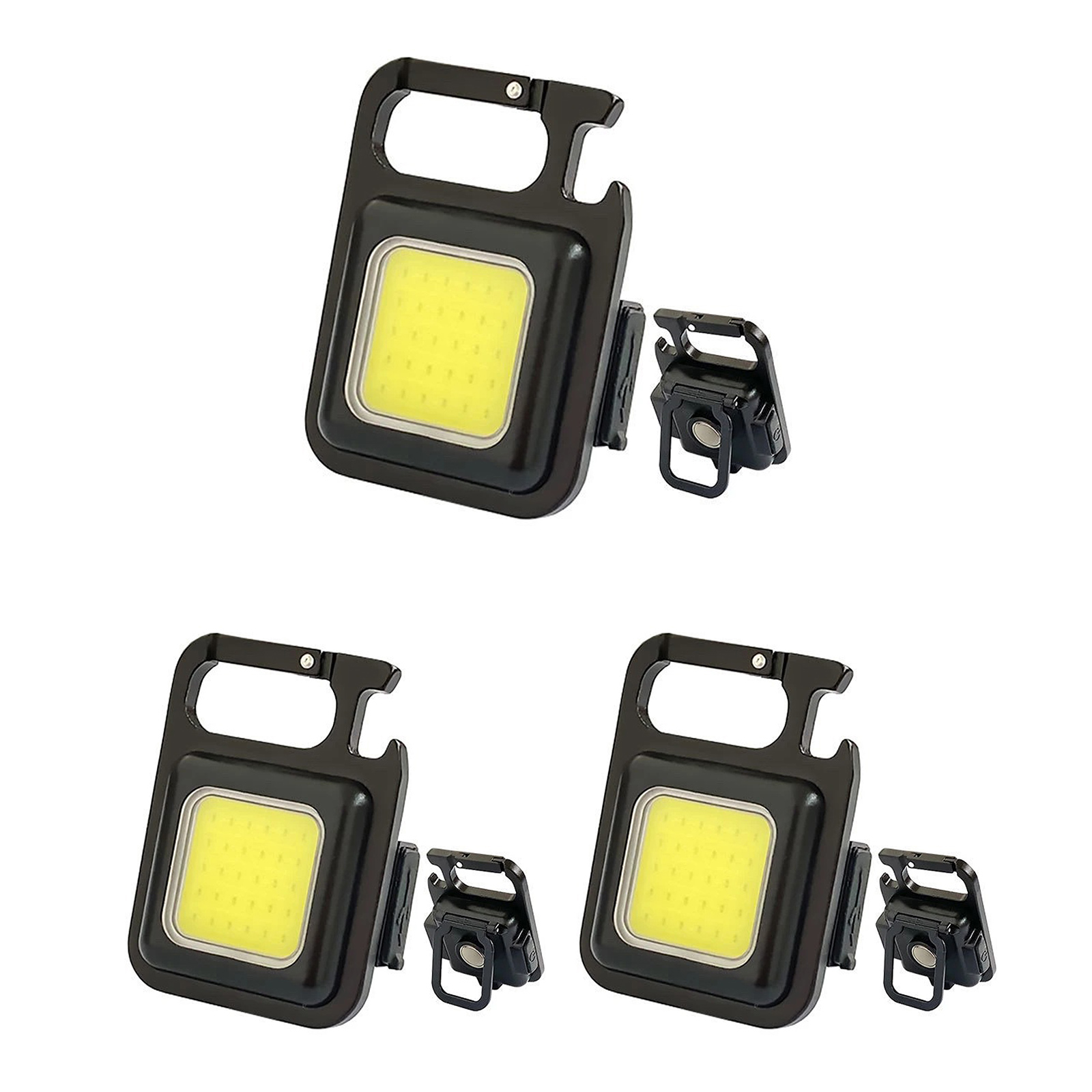 

Mini Flashlight - 500 Lumens COB Keychain Work Lights for Camping Emergency, 2pcs, 501 Original