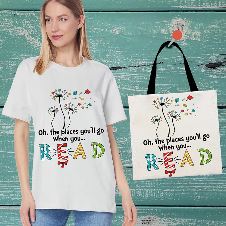 READ T-Shirt With Handbag -BSTC1652