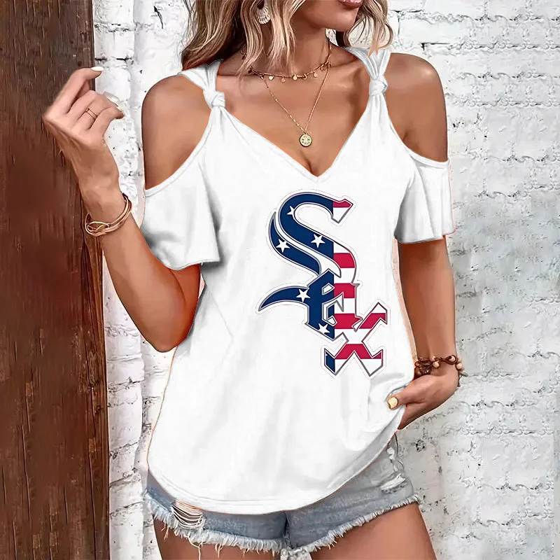 Casual V Neck Short Sleeve T-shirt