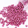 Cross Stitch Bead Embroidery Accessories 2.0mm Metallic Glass Round Beads DI Beads Suitable For 11ct Canvas Hairpin Bracelet Necklace Jewelry Accessories