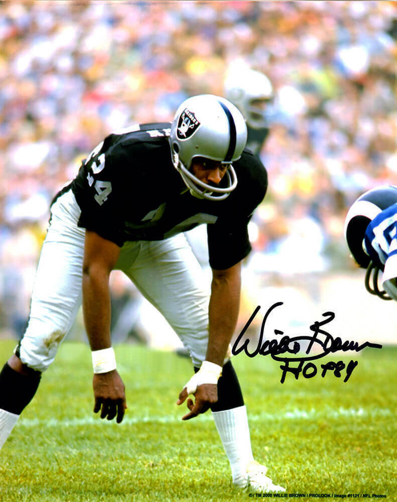 Willie Brown Autographed Signed 8x10 Photo Poster painting ( HOF Raiders ) REPRINT