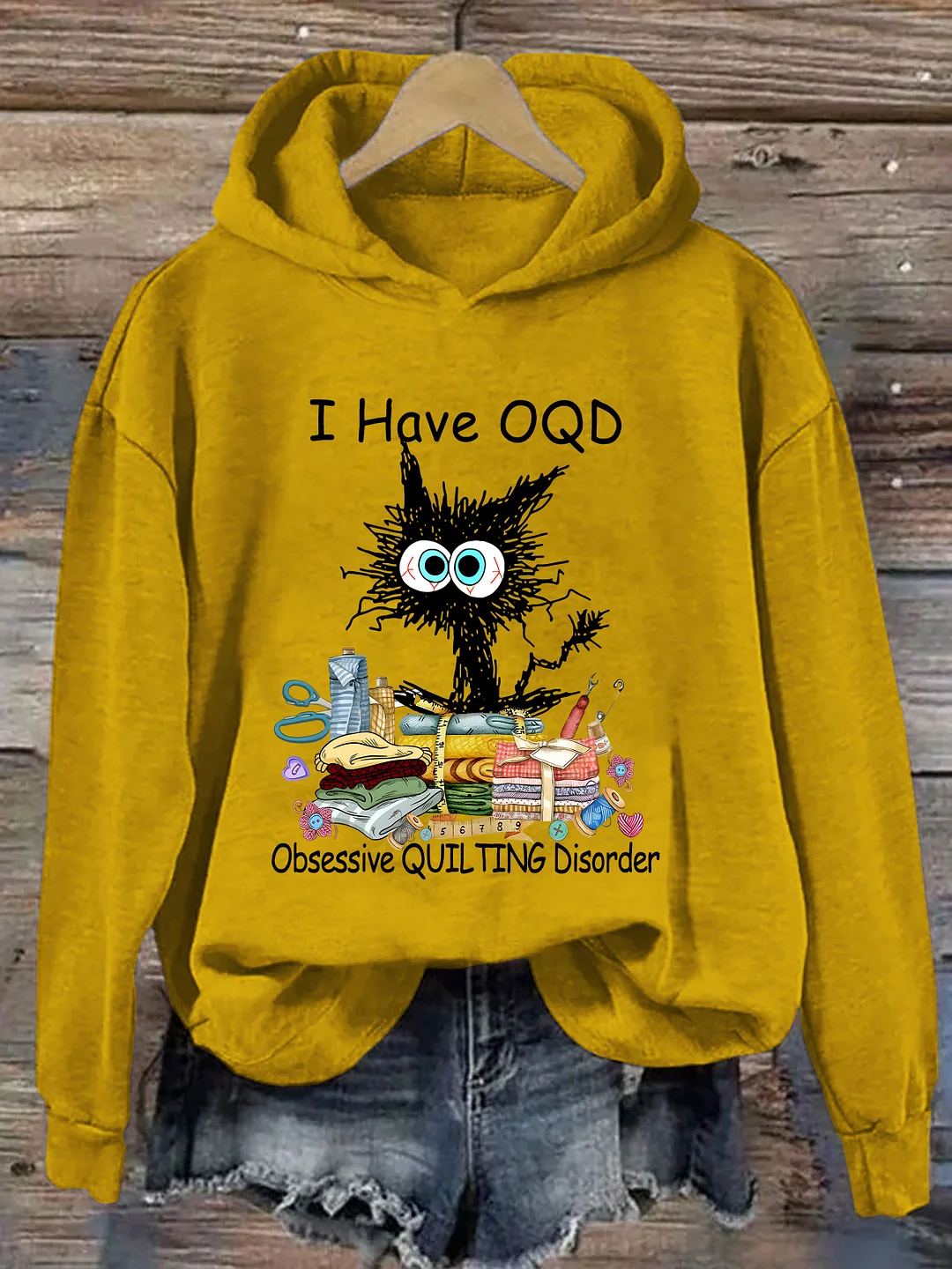 I Have OCD Obsessive Quilting Disorder Hoodie