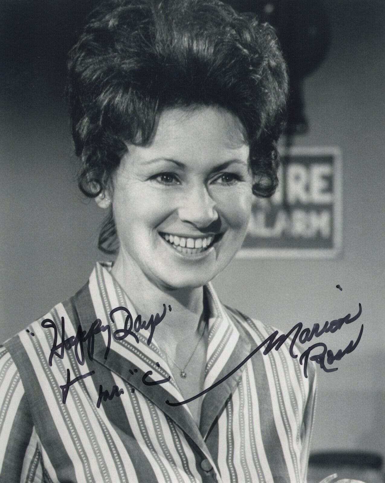 MARION ROSS SIGNED AUTOGRAPH 8X10 Photo Poster painting HAPPY DAYS MRS C CUNNINGHAM #5