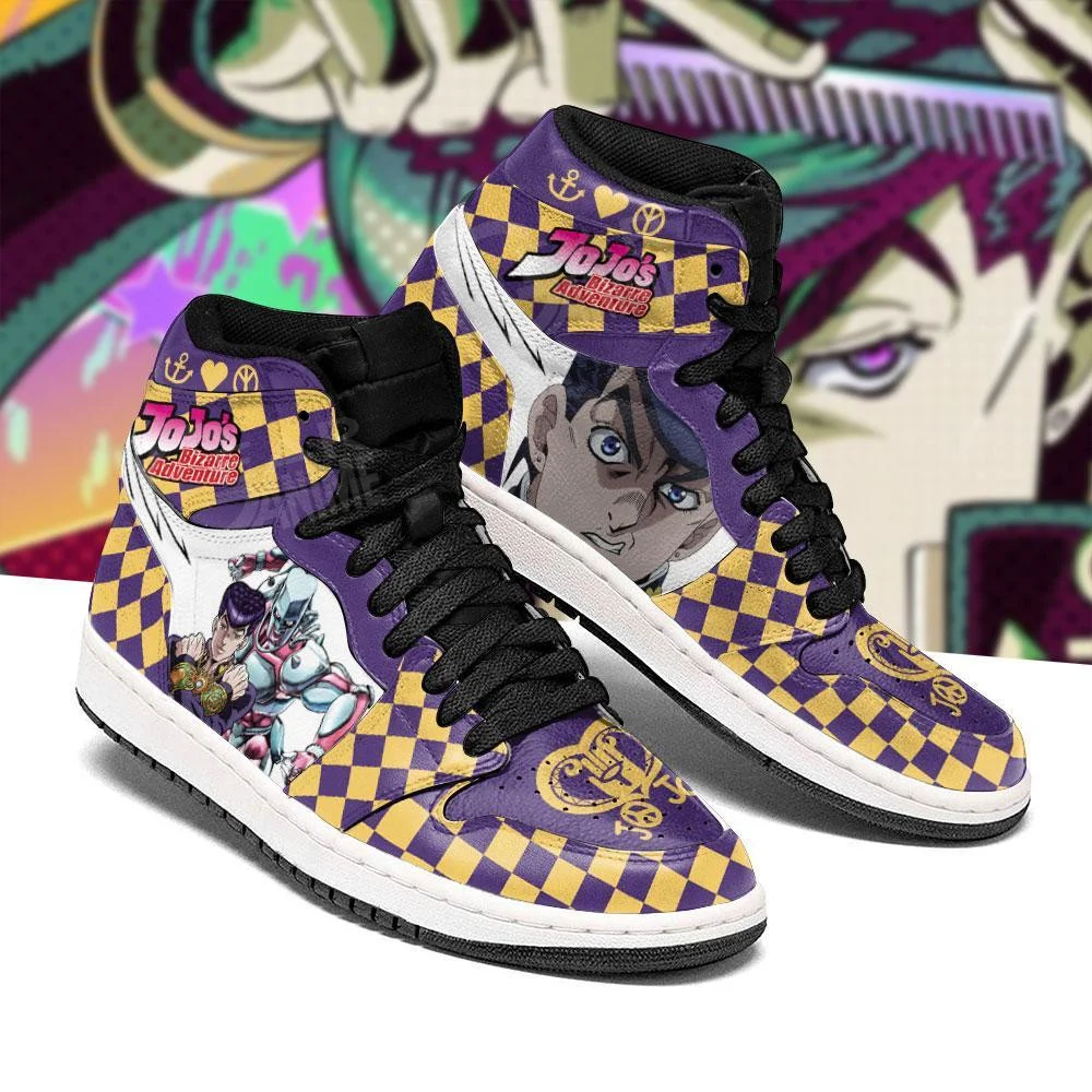 Kingofallstore - JoJo's Bizarre Adventure Sneakers Josuke Higashikata Anime Shoes