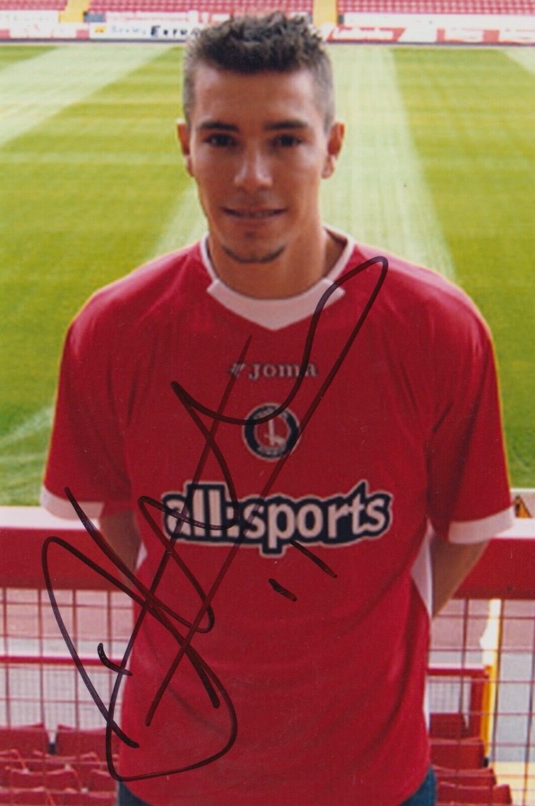 DARREN AMBROSE HAND SIGNED 6X4 Photo Poster painting - FOOTBALL AUTOGRAPH - CHARLTON ATHLETIC.