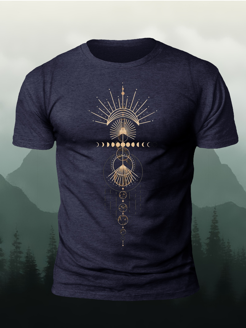 Celestial Magic Mystical and Esoteric Print Short Sleeve T-Shirt