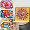 >SALE<5D Part Special Shaped Drill Luminous Diamond Painting Sun God Art (GT104)