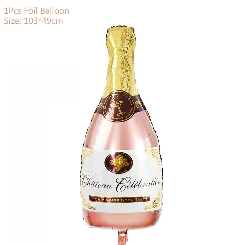 Rose Gold Wedding Birthday Party Balloons Happy Birthday Letter Foil Balloon Baby Shower Anniversary Event Party Decor Supplies