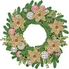 >SALE<5D DIY Partial Special Shaped Drill Diamond Painting Xmas Wreath Decor 30x30cm