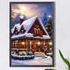 Diamond Painting-DIY Full Round Drill Snow House(60*40 CM)