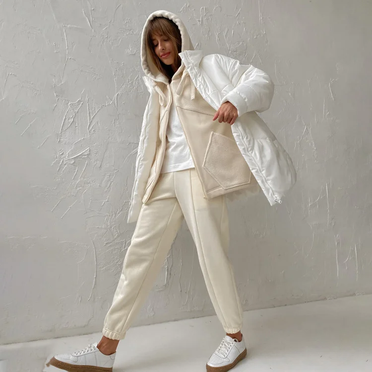 Churchf Churchf Autumn Dress On The New Women's Fashion Hoodie Zipper Cardigan Coat Pants Suit Two Sets