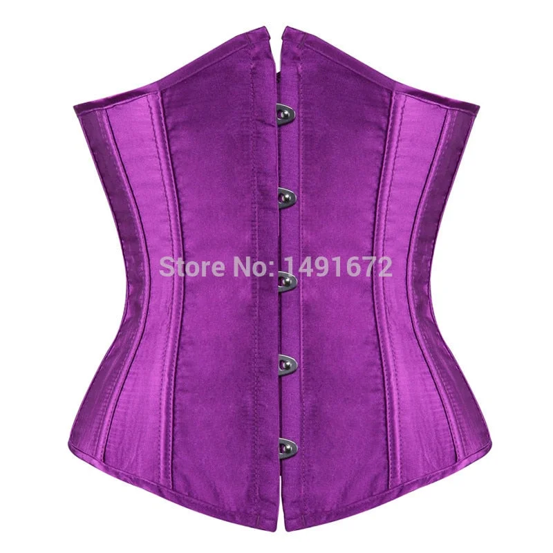 Corset Underbust Sexy Waist Cincher Gothic Lingerie Corsets Bustiers Top Workout Shape Body Belt Plus Size Gorset Green Pink Red