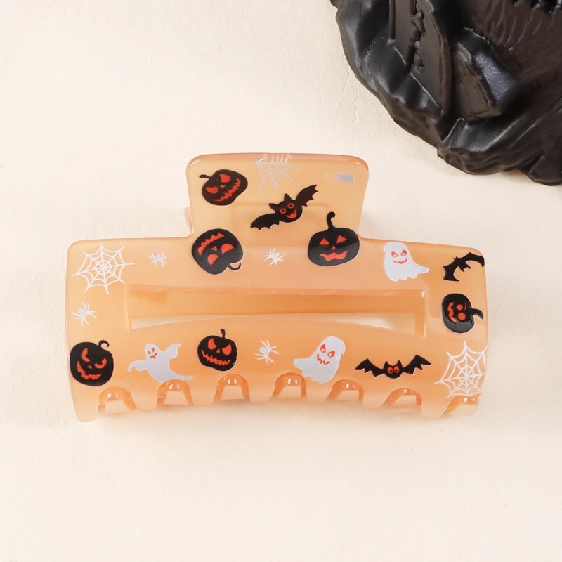 Women’s Minimalist Classic Style Color Block PVC Hair Claws