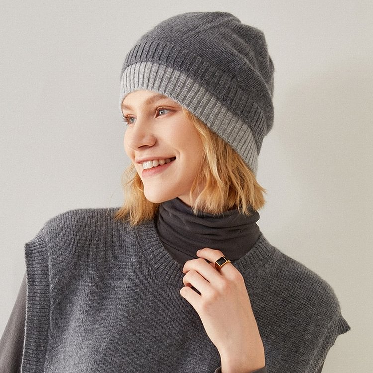 Women's Cashmere Beanie Hat-