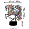 Diamond Painting Horse Night Light Lamp For Furniture Decoration