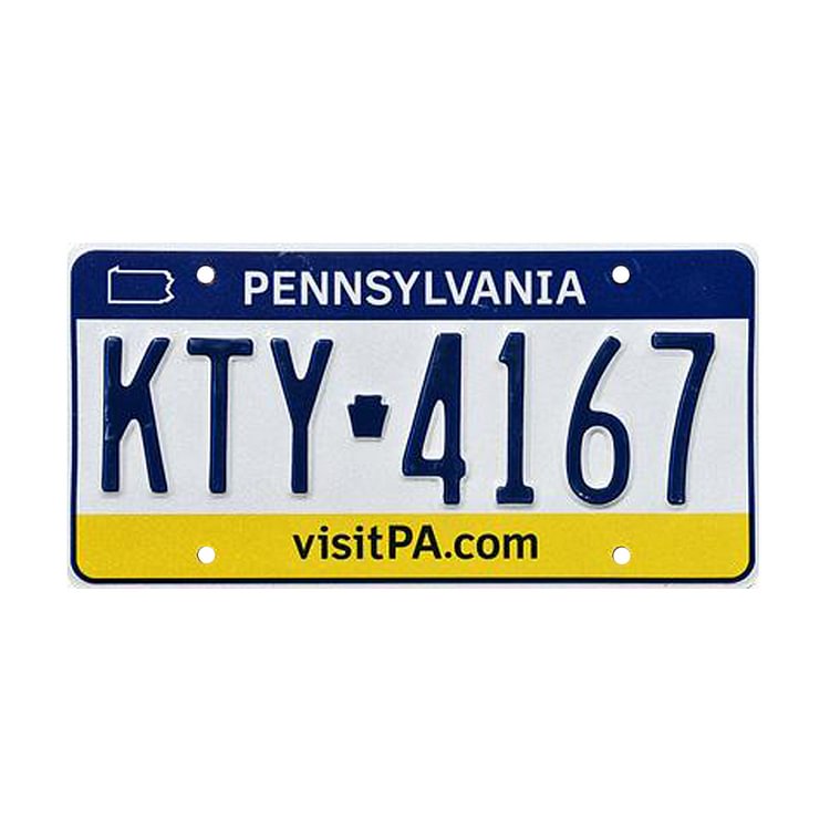 Pennsylvania - Vintage Car Plate License - 5.9x11.8inch