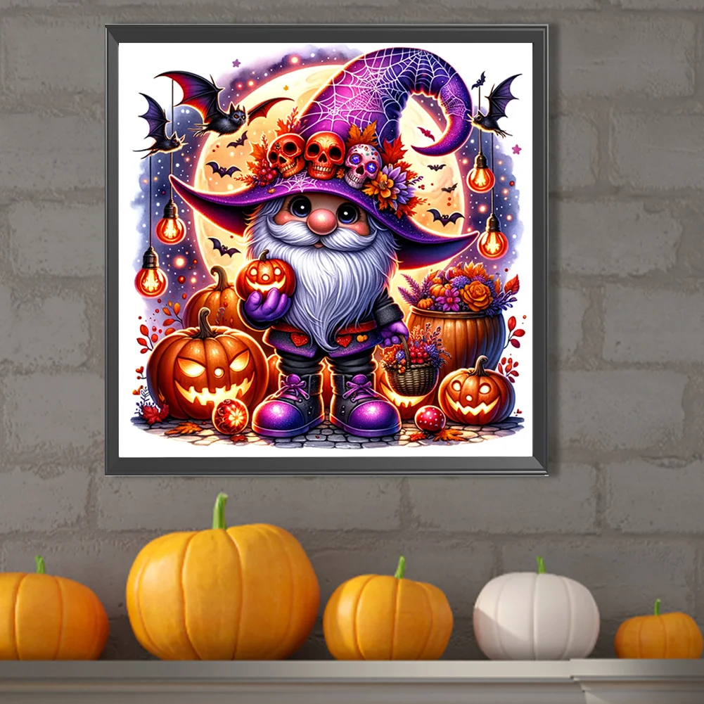 Partial AB Diamond Painting - Full Round Drill - Halloween Goblin(Canvas|45*45cm)