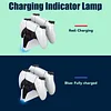 PS5 controller charging station, 2.5 hours fast charging PS5 controller with LED charging status, supports charging two handles at the same time