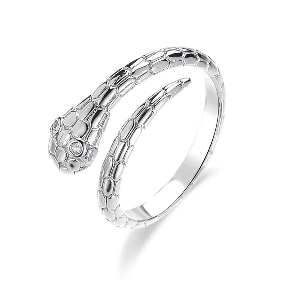 

Punk Snake Opening Knuckle Ring Metal Charm Finger Ring For Unisex Jewelry, 501 Original