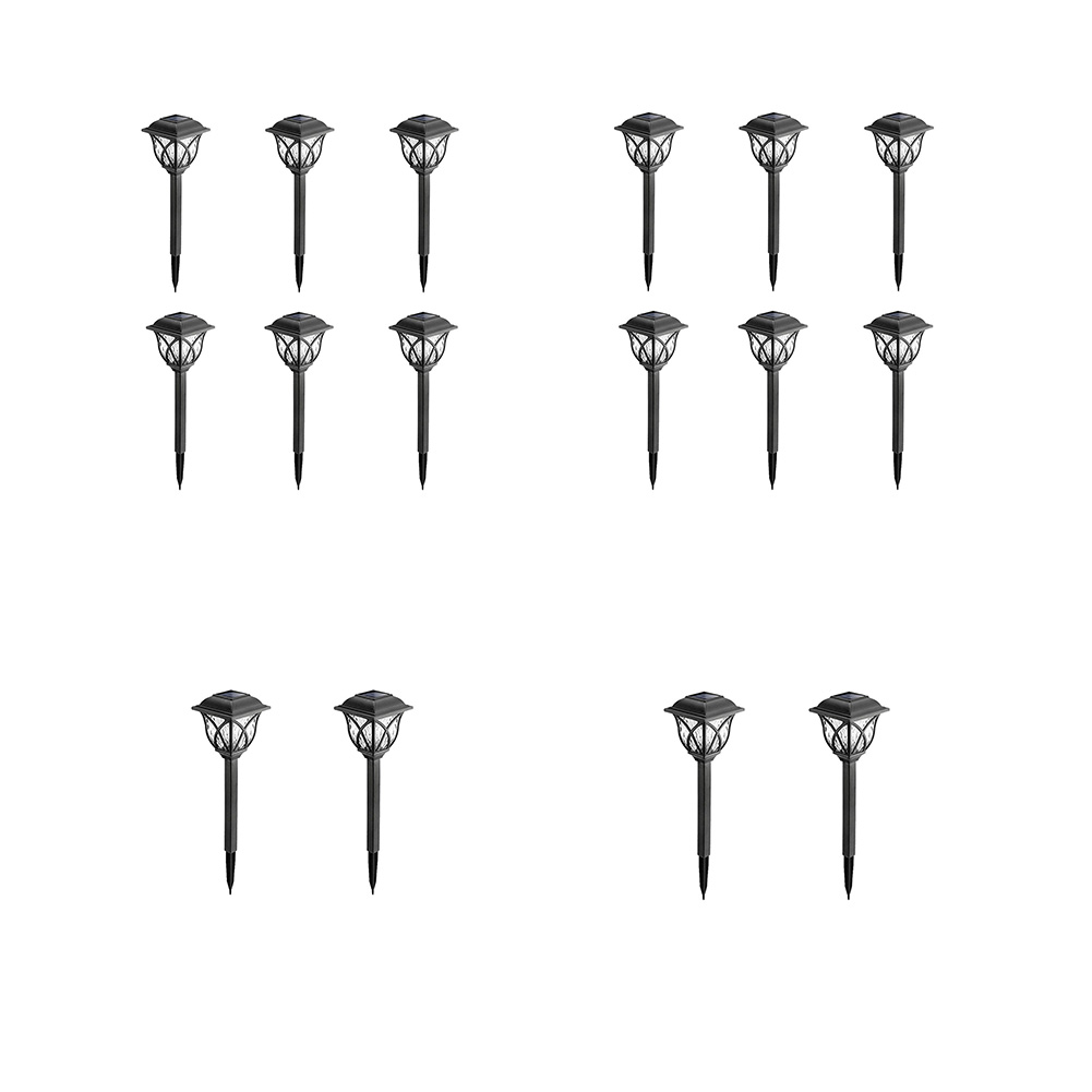 

2pcs LED Solar Light Lantern Light Garden Lawn Stakes Lamp Yard Ornament, Warm light*6, 501 Original
